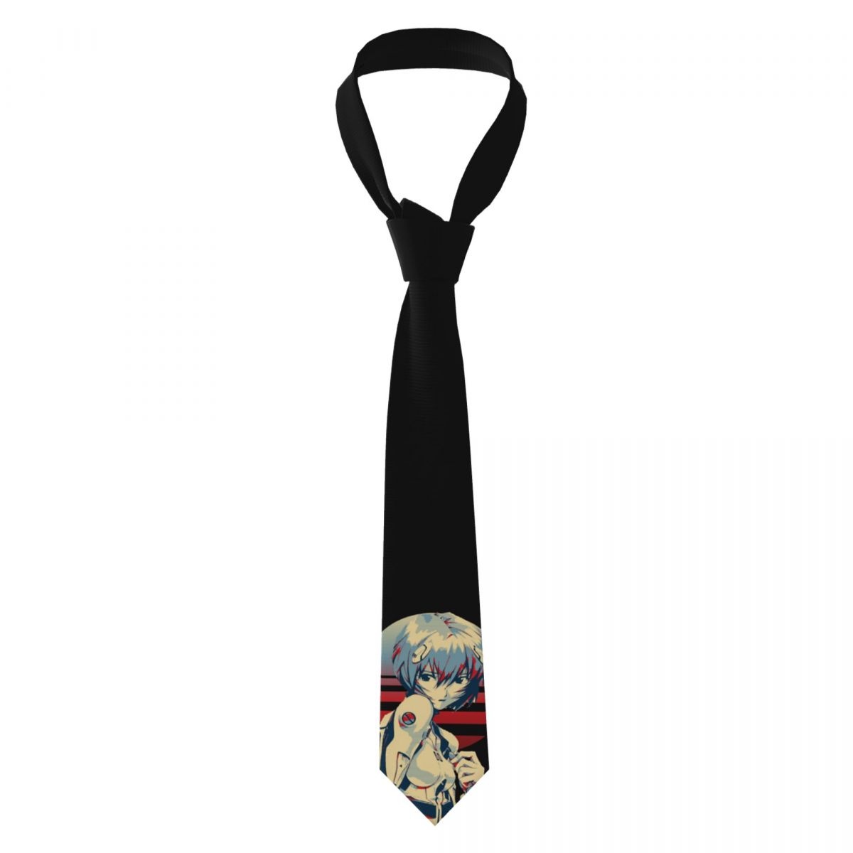 Men Accessories Wedding - Rei Ayanami Klassische Krawatten, Unisex, Seide,