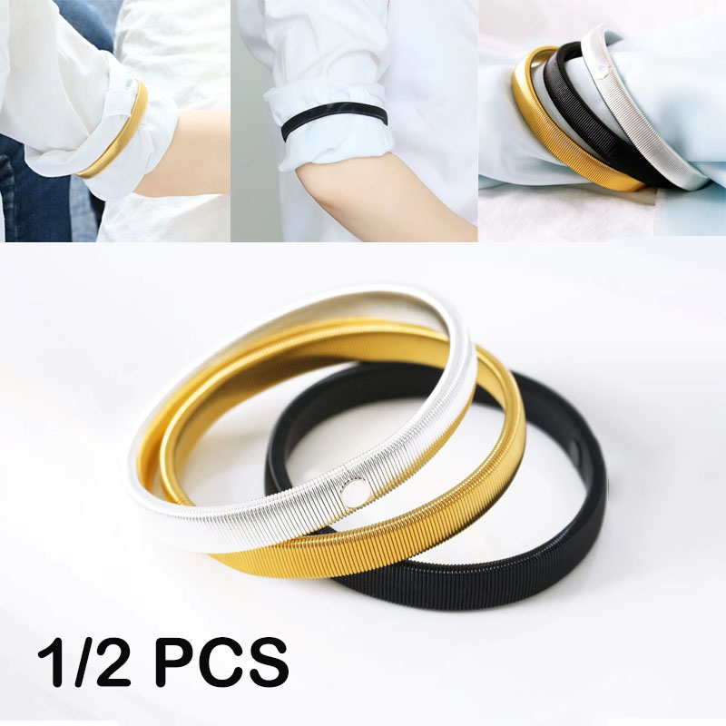 Men Accessories Wedding - 1/2 Stück elastische Armbänder, Hemdmanschettenhalter für