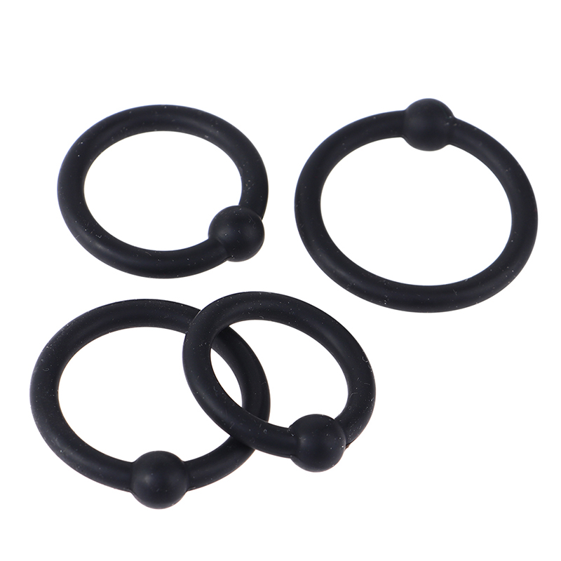 Men Accessories Combo - 4 Stück Penisringe aus Silikon mit