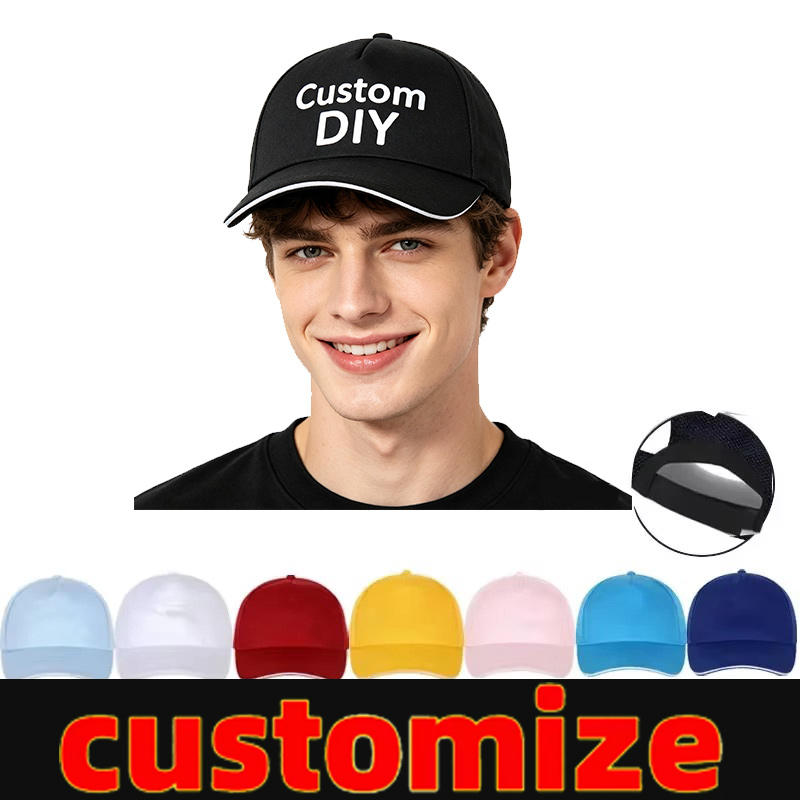 Men'S Accessories Designer - Baseballkappen für individuelles DIY-Logo-Muster, Kappen für