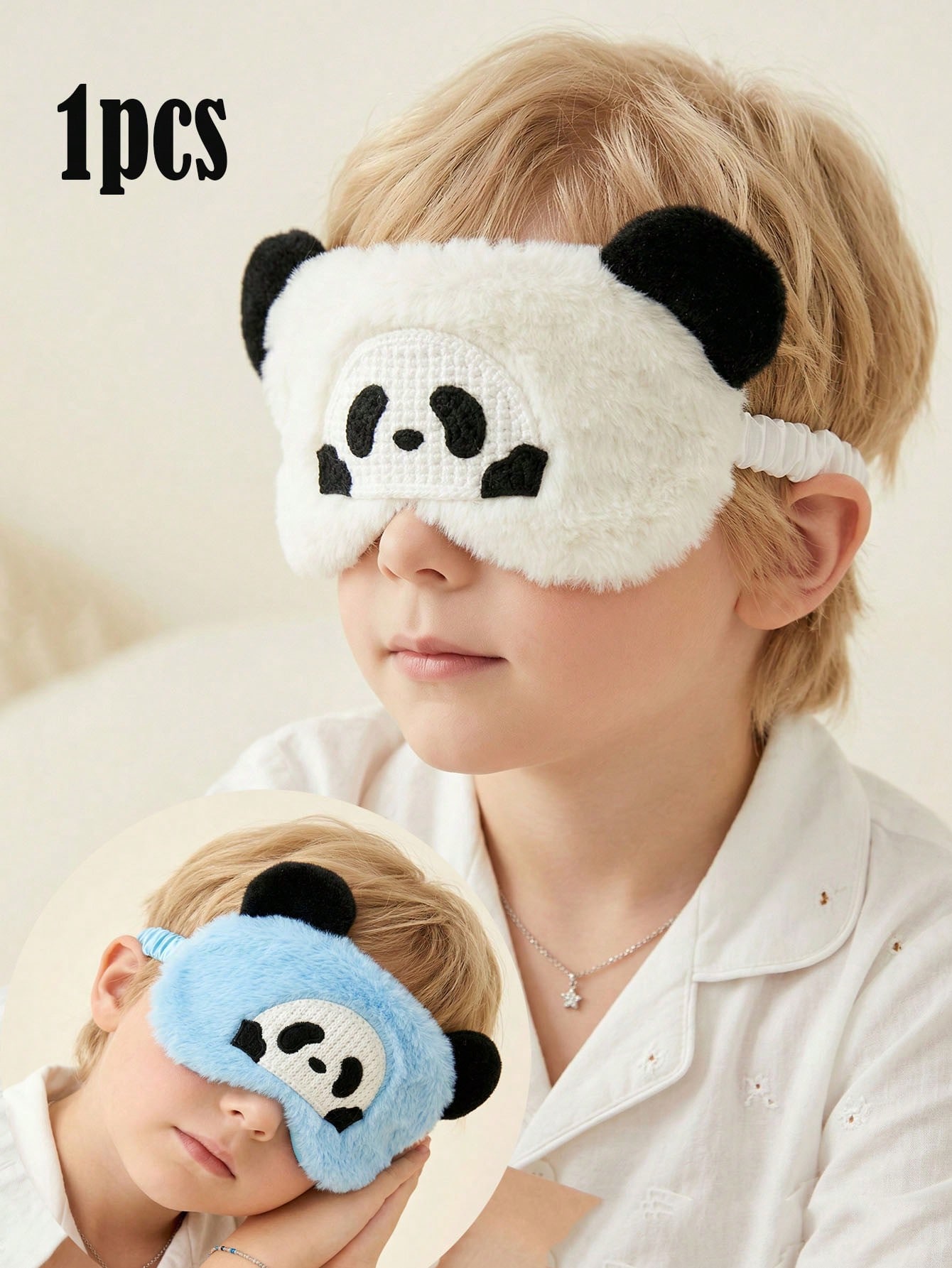 Men Accessories Usa - 1 Stück 14-16Y Plüsch-Panda-Schlafmaske, weiche, schattierende