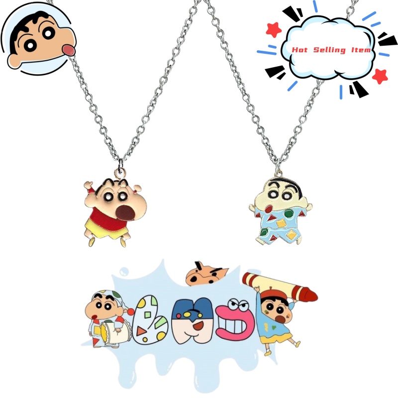 Men Accessories Gift Set - Crayon Shin-chan Cartoon-Halskette im niedlichen japanischen