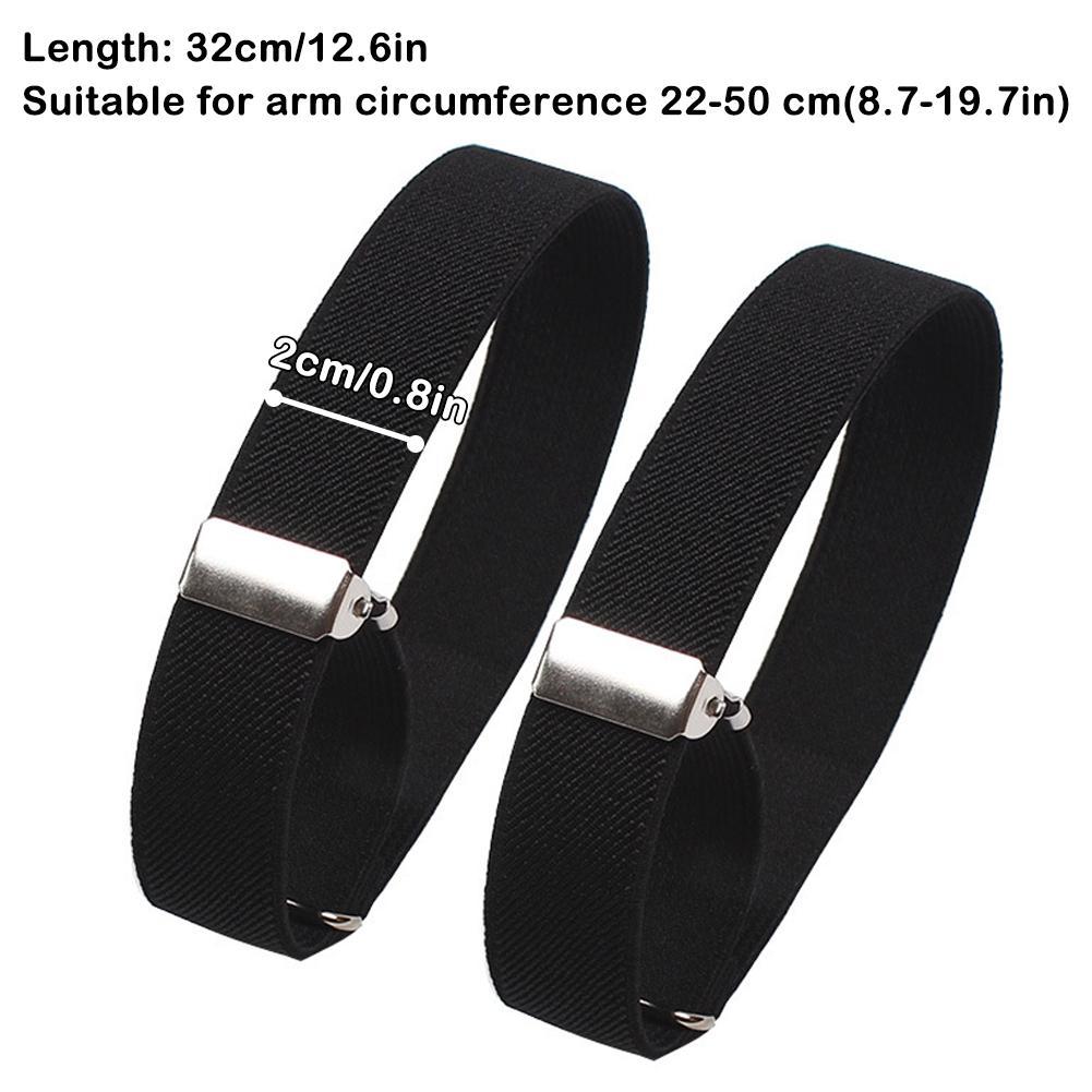 Men Accessories Wedding - 2 Stück Verstellbare Elastische Armbinden Hemdmanschettenhalter