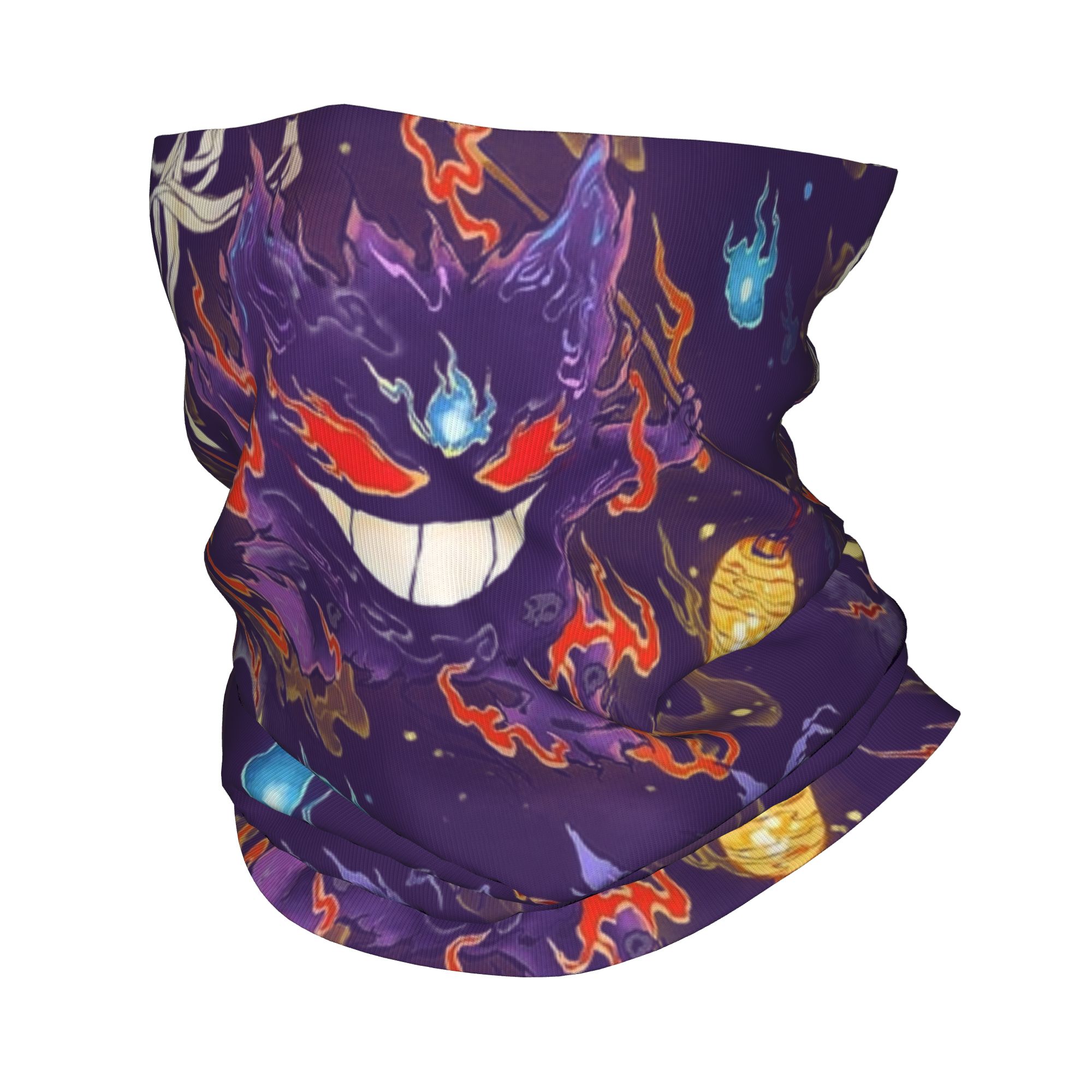 Men Accessories For Neck - Maßgefertigter Pokemon Gengar Bandana Nackenschutz für