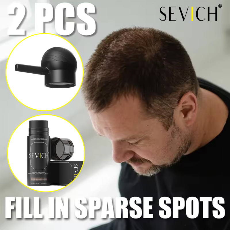 Men Accessories Combo - SEVICH Haarfaser-Set 25g: Natürliche Haarverdichtungsfasern für
