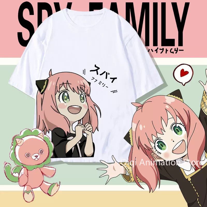 Men'S Accessories Anime - SPY×FAMILY Anime Anya Forger Peripheral Kurzarm-T-Shirt,