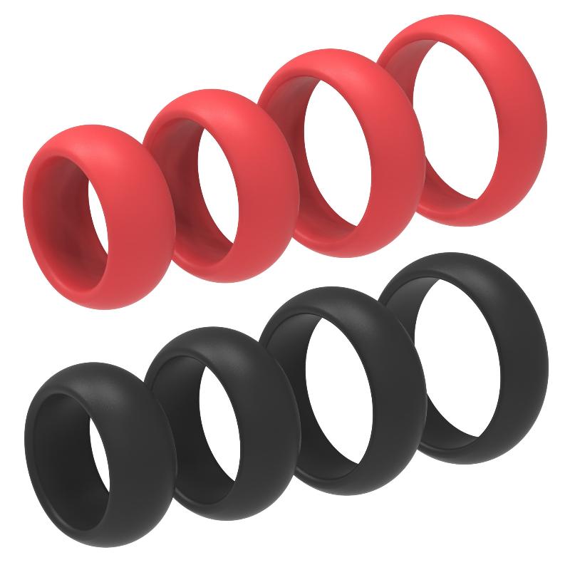Men Accessories Combo - 4-teiliges Silikon-Penisring-Set für Männer Gay Erwachsenen-Sexualstimulation