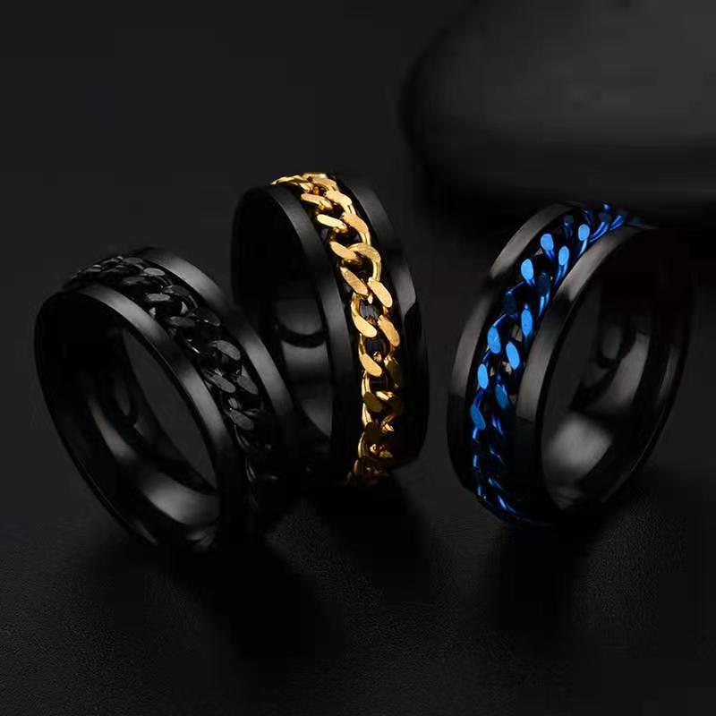 Hochwertige Edelstahl-Drehring – Men Accessories Wedding Bewertung und Preis