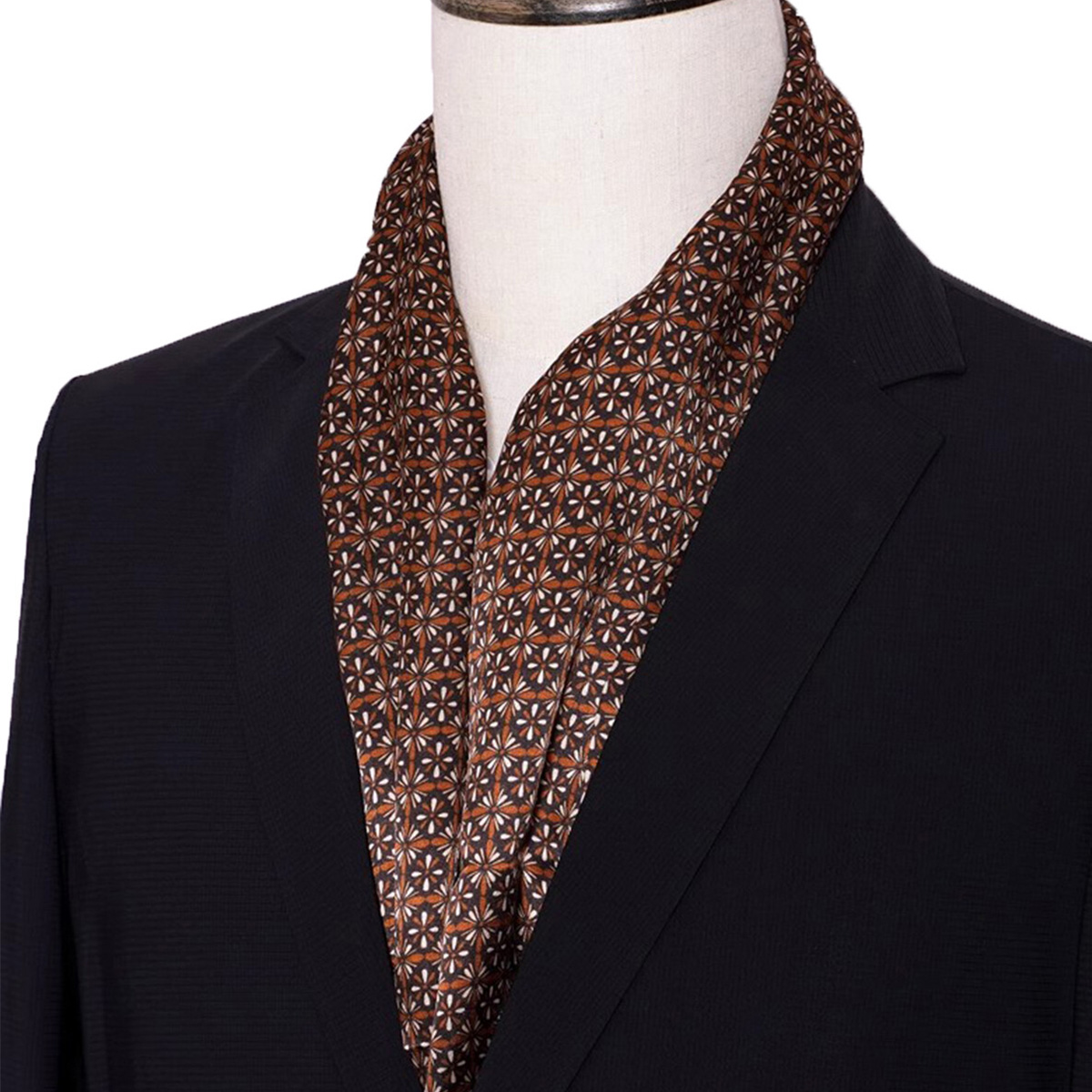 Neuer gestreifter Seidenschal  – Men Accessories For Neck Bewertung und Preis