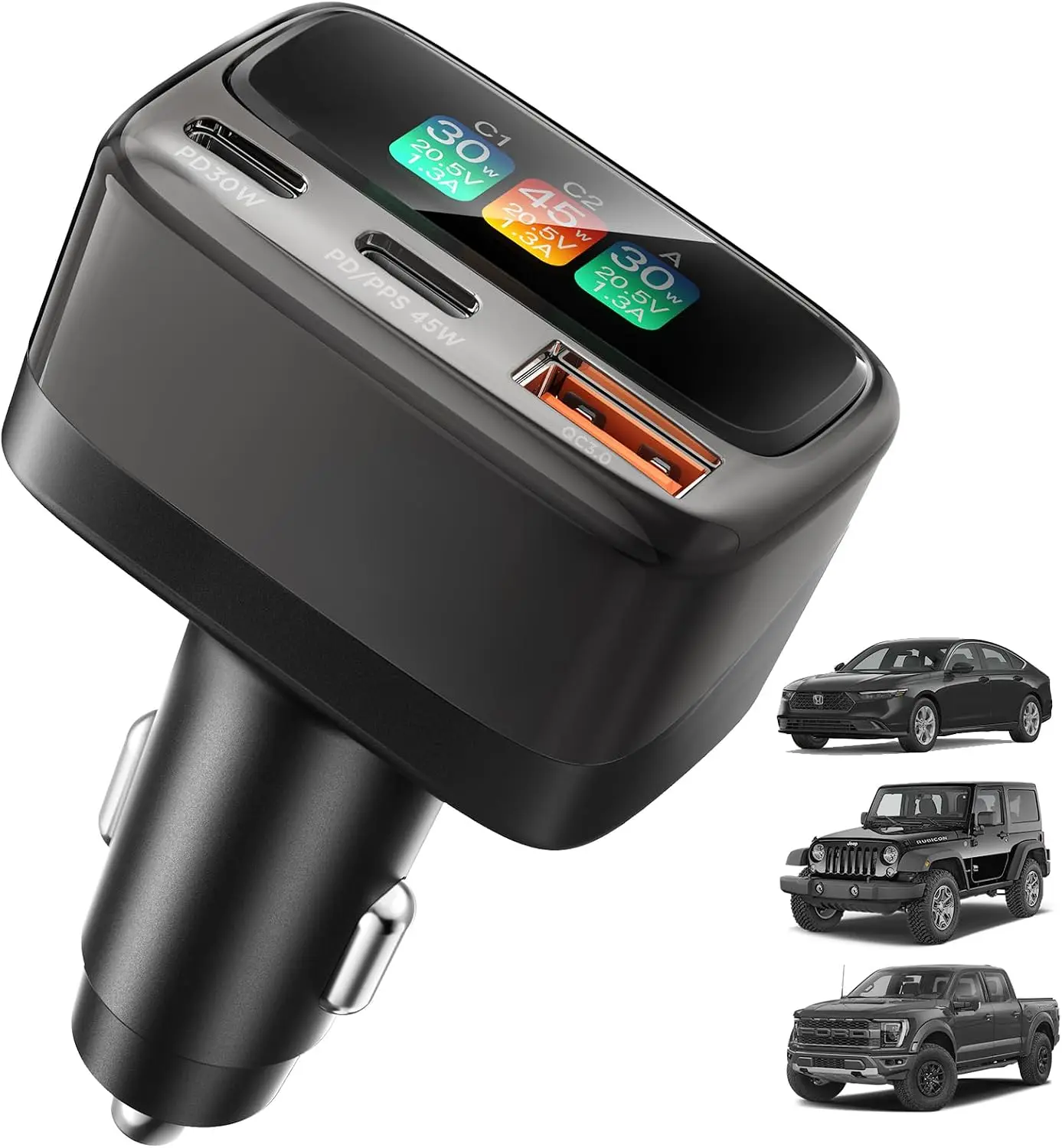 105W USB-C Auto-Ladegerät mit  – Men Accessories Usa Bewertung und Preis