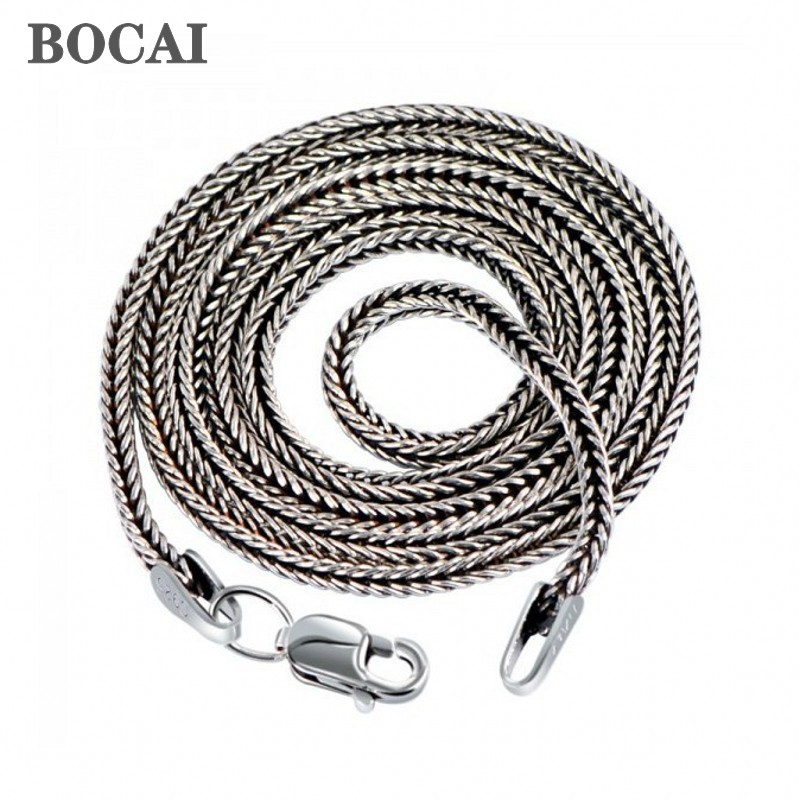 BOCAI Echt S925 Silber Schmuck – Men Accessories Singapore Bewertung und Preis