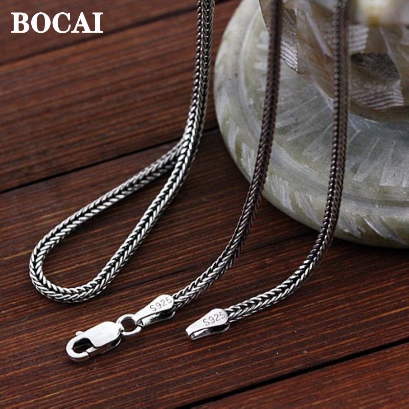 BOCAI Echt S925 Silber Schmuck – Men Accessories Singapore Bewertung und Preis