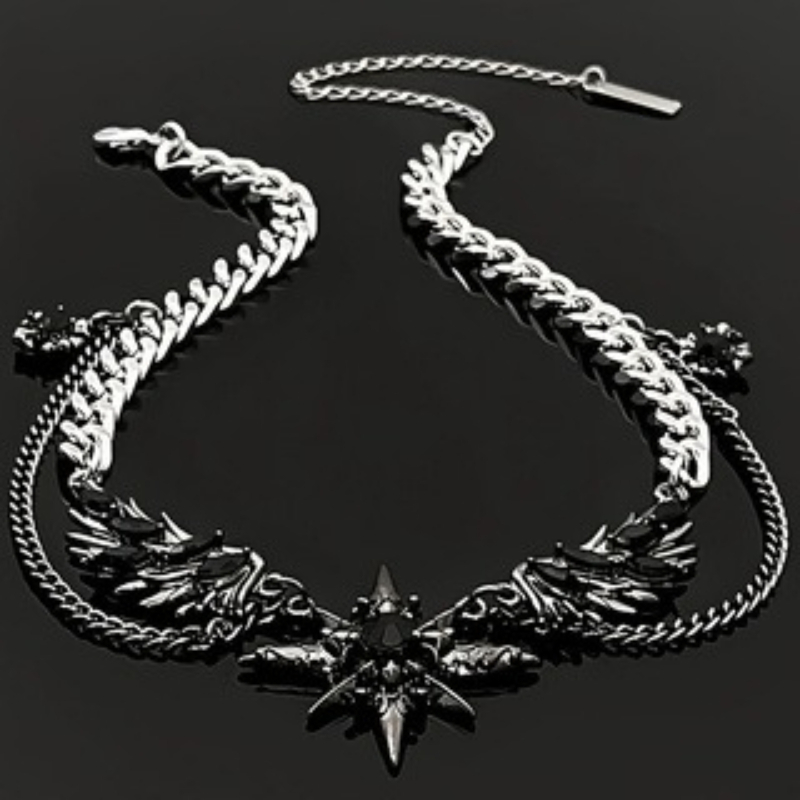 Neue Gothic-Halskette im dunkl – Men Accessories Singapore Bewertung und Preis