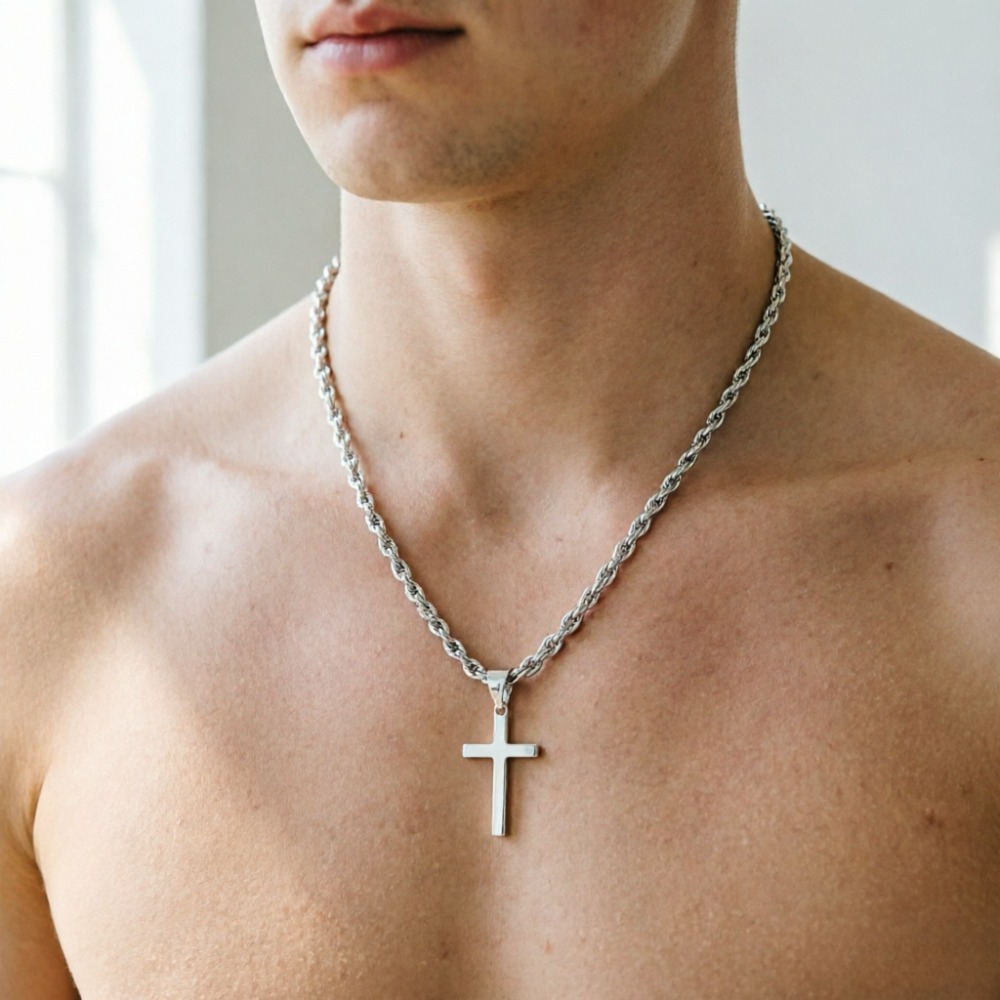 Neue Modische Kreuz-Anhänger-H – Men Accessories Singapore Bewertung und Preis