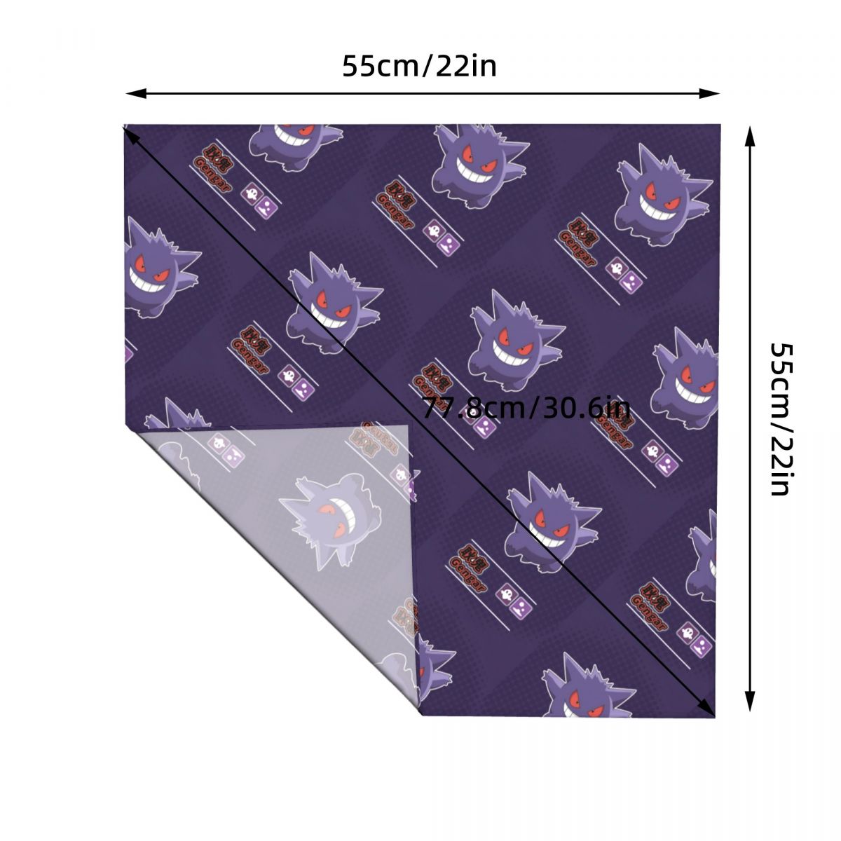 55CM Pokémon Gengar Bandana fü – Men Accessories For Neck Bewertung und Preis