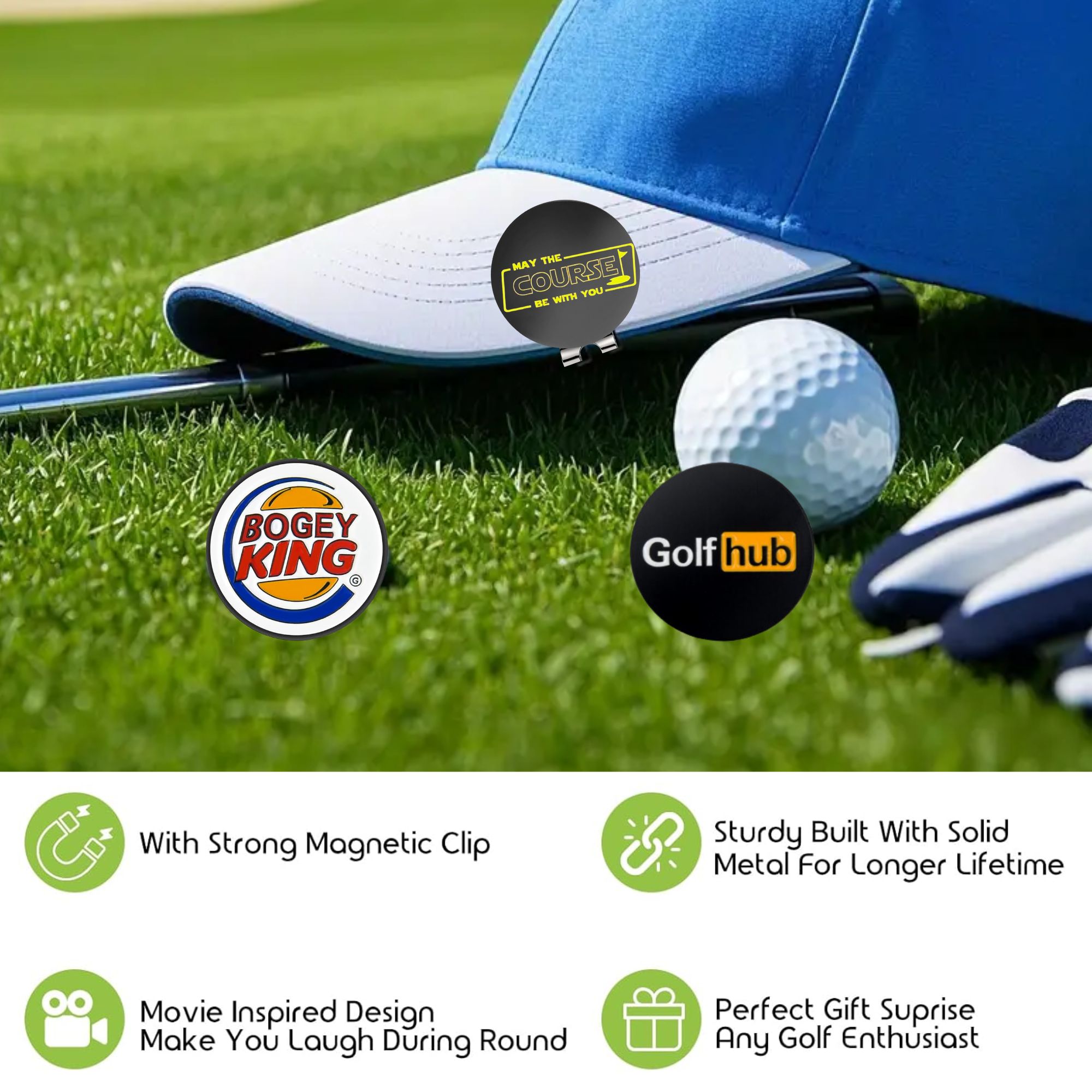3 Stück Lustige Golf-Ballmarke – Men'S Accessories Golf Bewertung und Preis